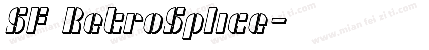 SF RetroSplice字体转换
